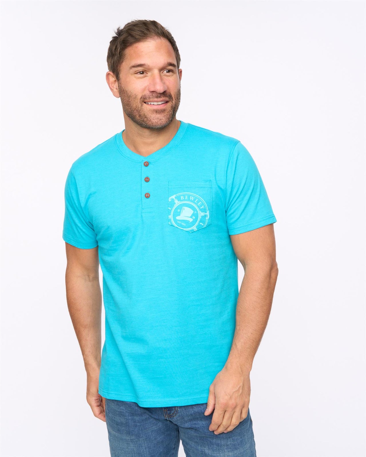 Garside T-Shirt Turquoise
