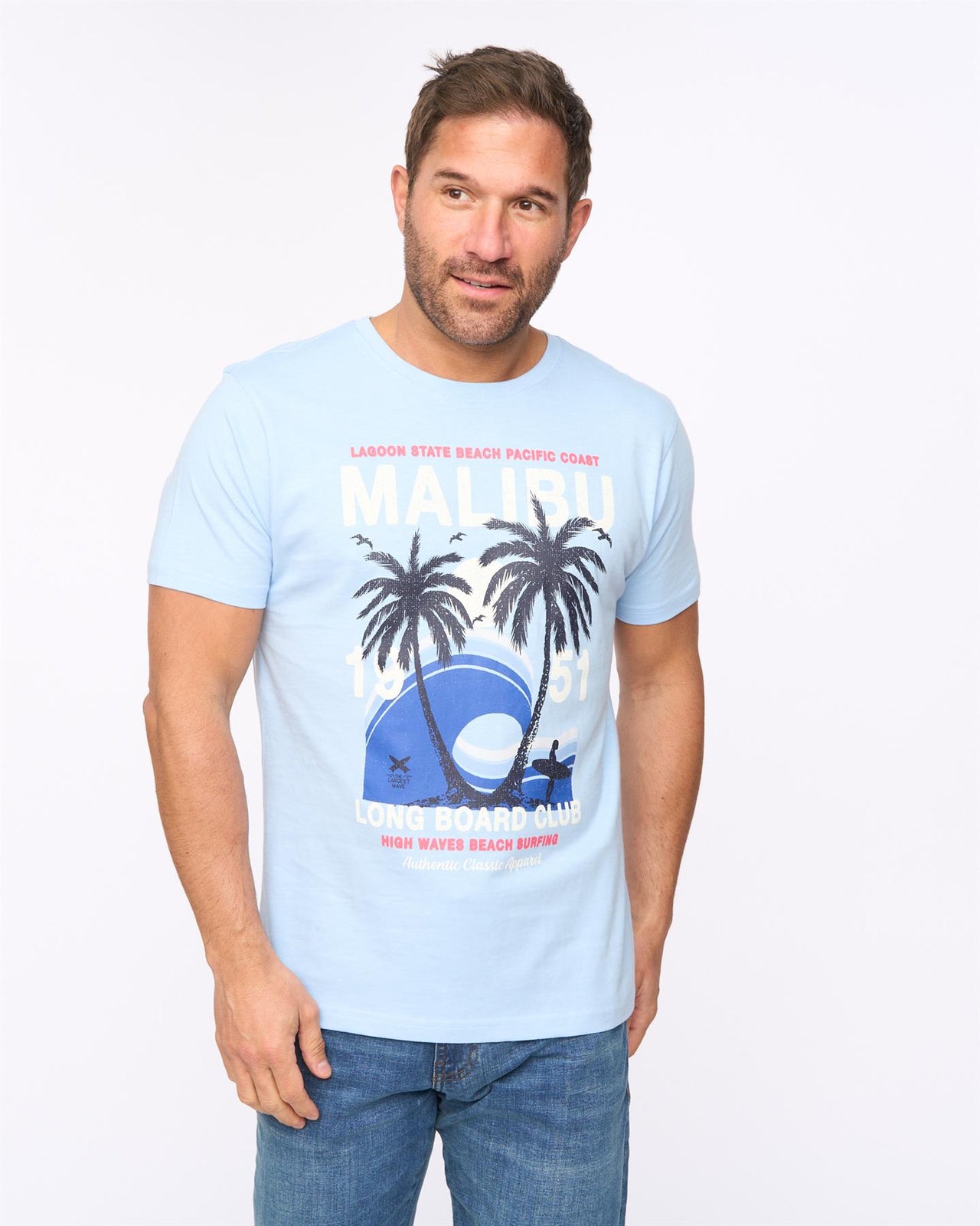 Malwaves T-Shirt Light Blue