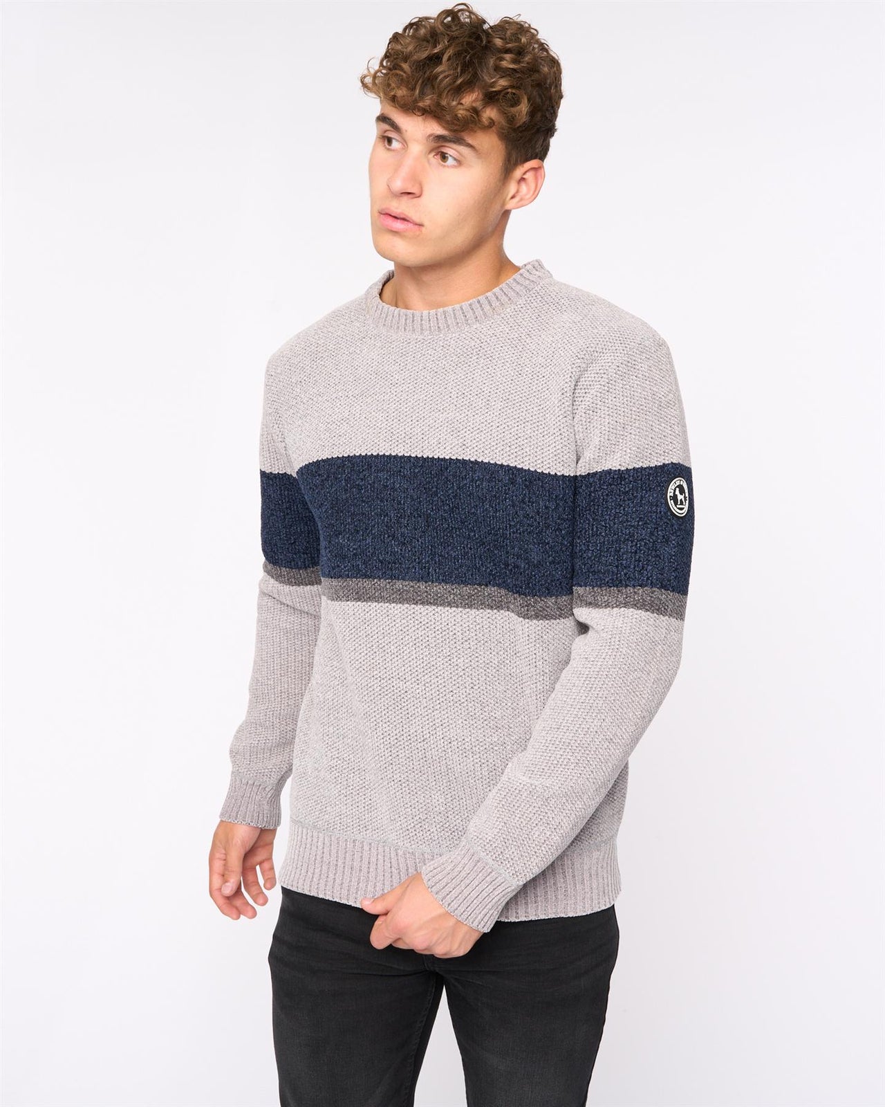 Kirkman Crew Knit Light Grey