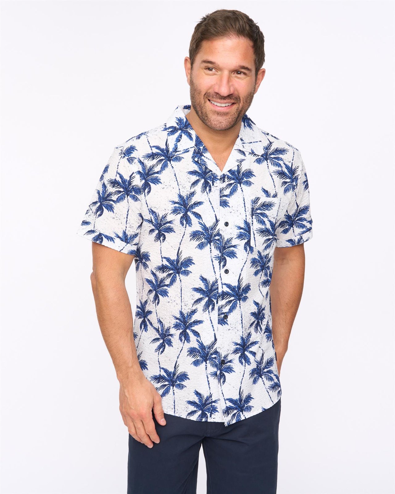 Palmetto Short Sleeve Shirt White