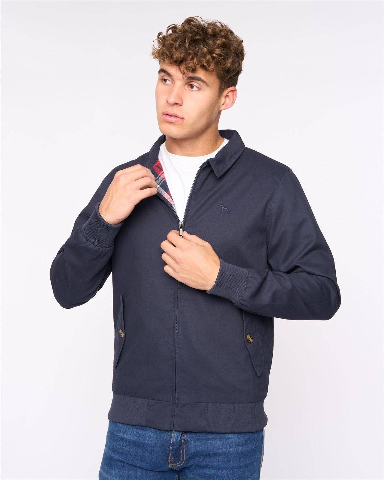 Dartmoore Harrington Twill Jacket Navy