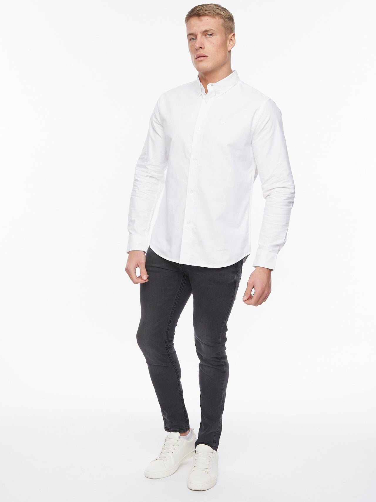 Ervin Oxford Shirt White