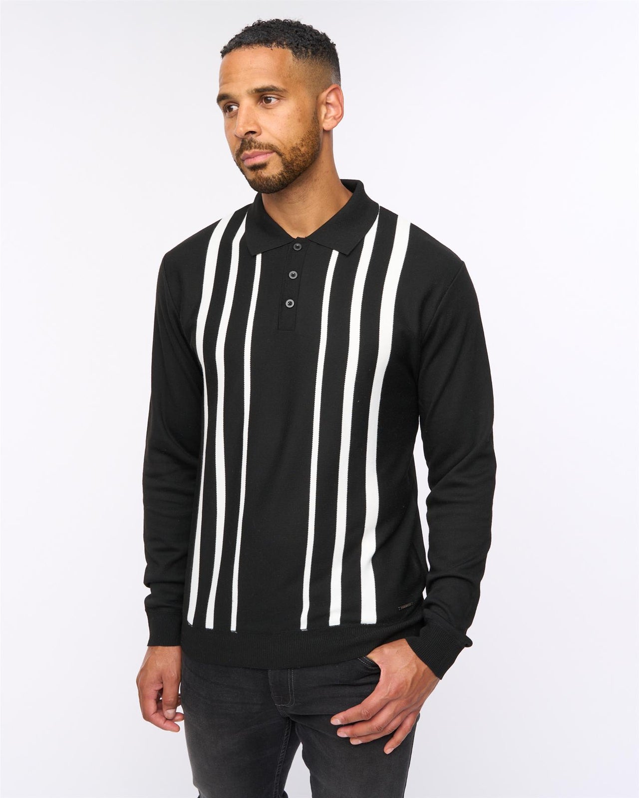 Stalwart Knit Polo Black