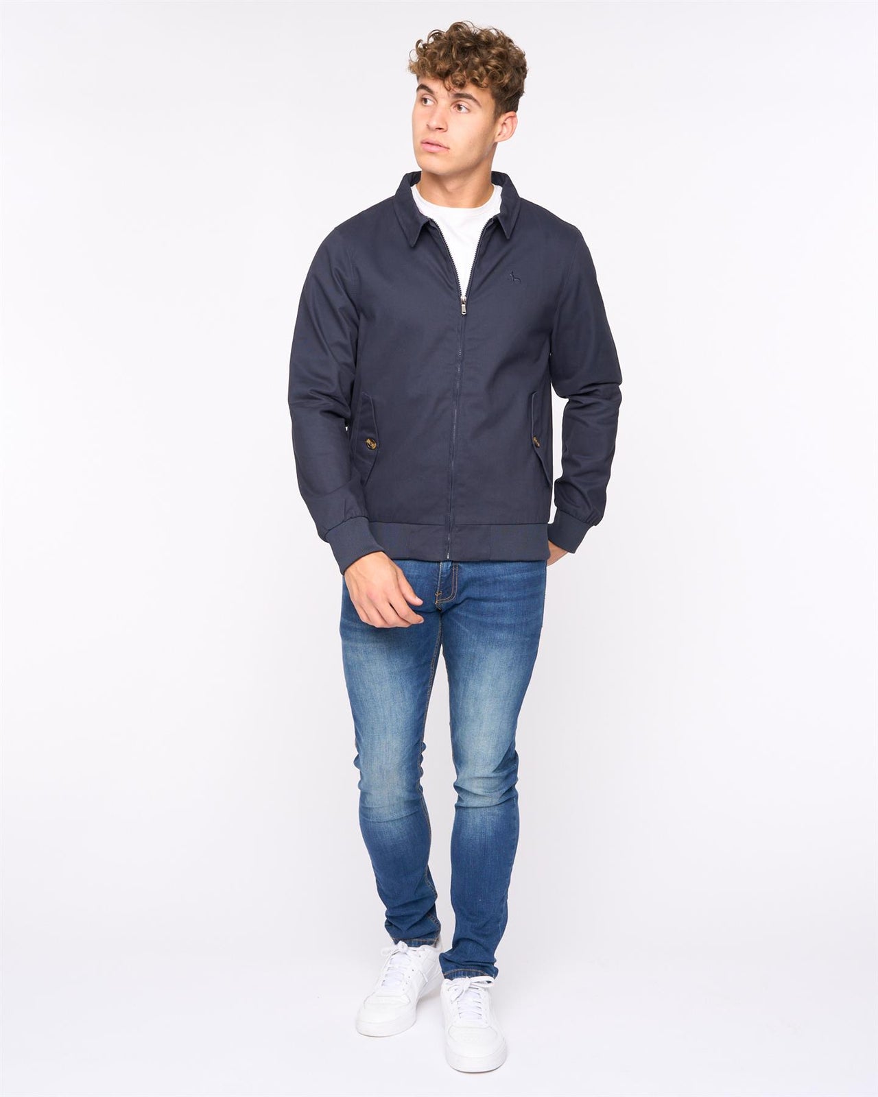 Dartmoore Harrington Twill Jacket Navy