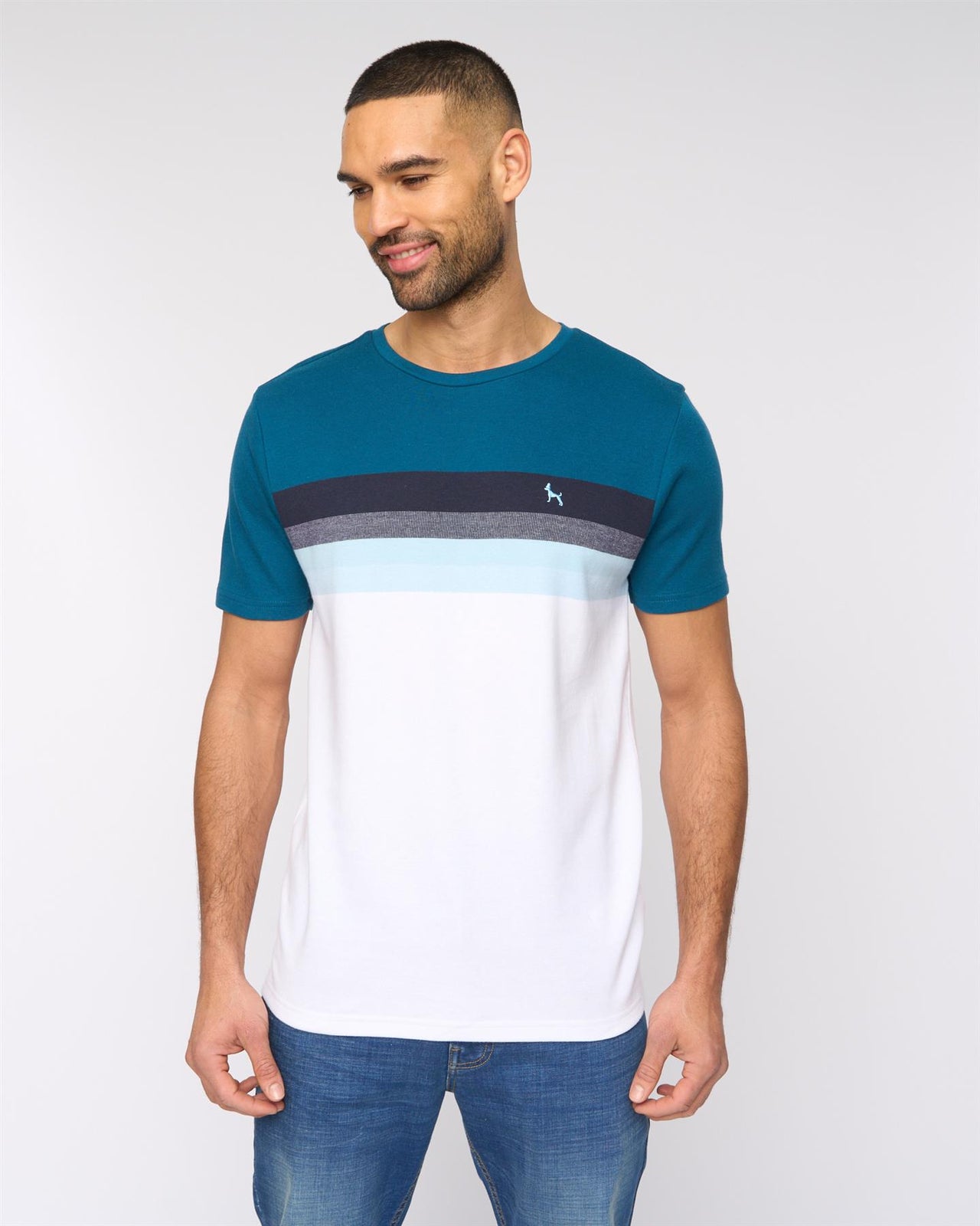 Kemble T-Shirt Teal/Navy